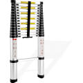 Aluminum Material and Single Straight Ladders Structure telescopic ladder 4.4m